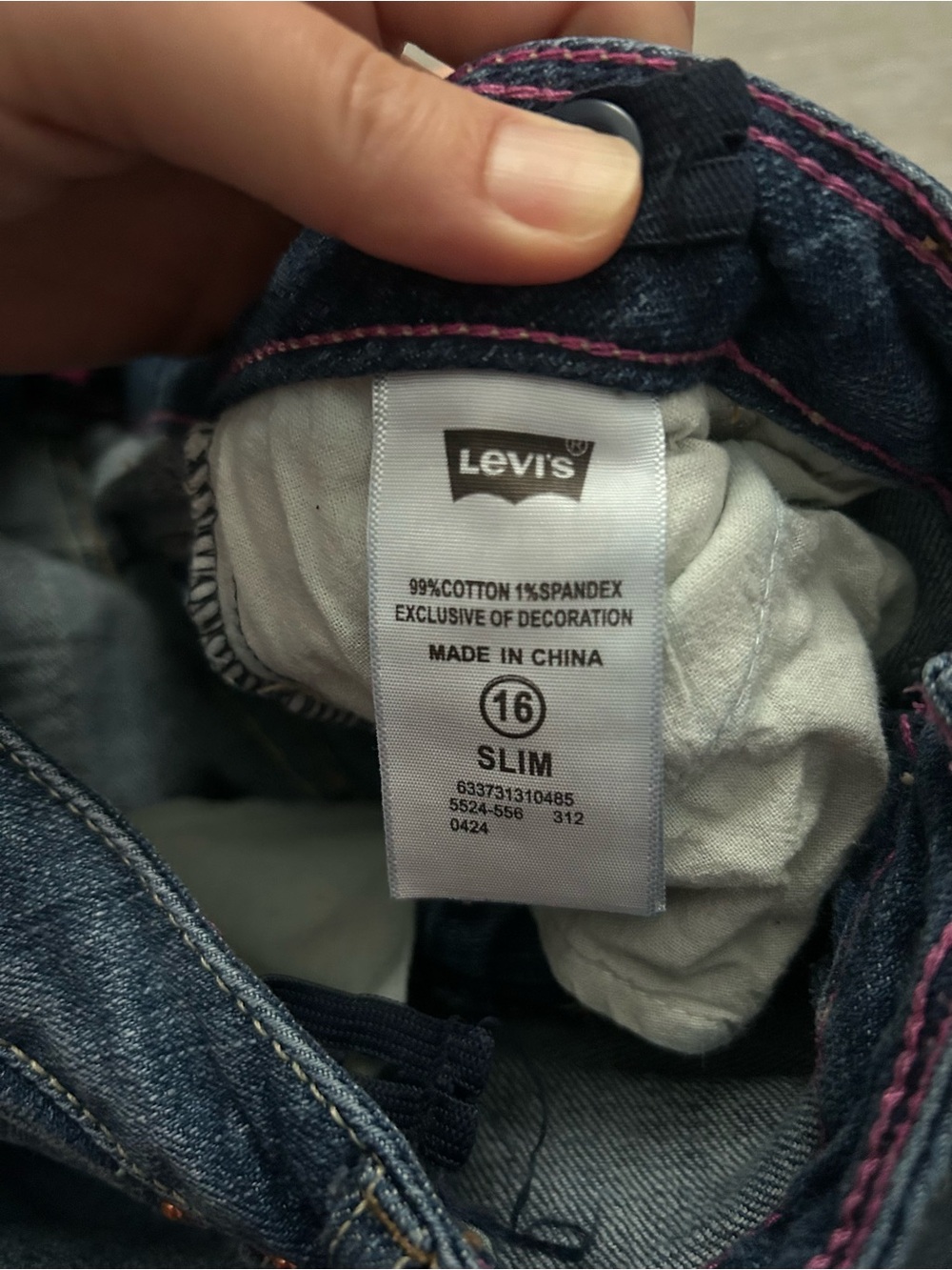 Levi's Dark Blue Skinny Flare Jeans - Picture 5 of 11
